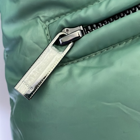 Maje Green down jacket with Clover patch - Picture 13 of 14